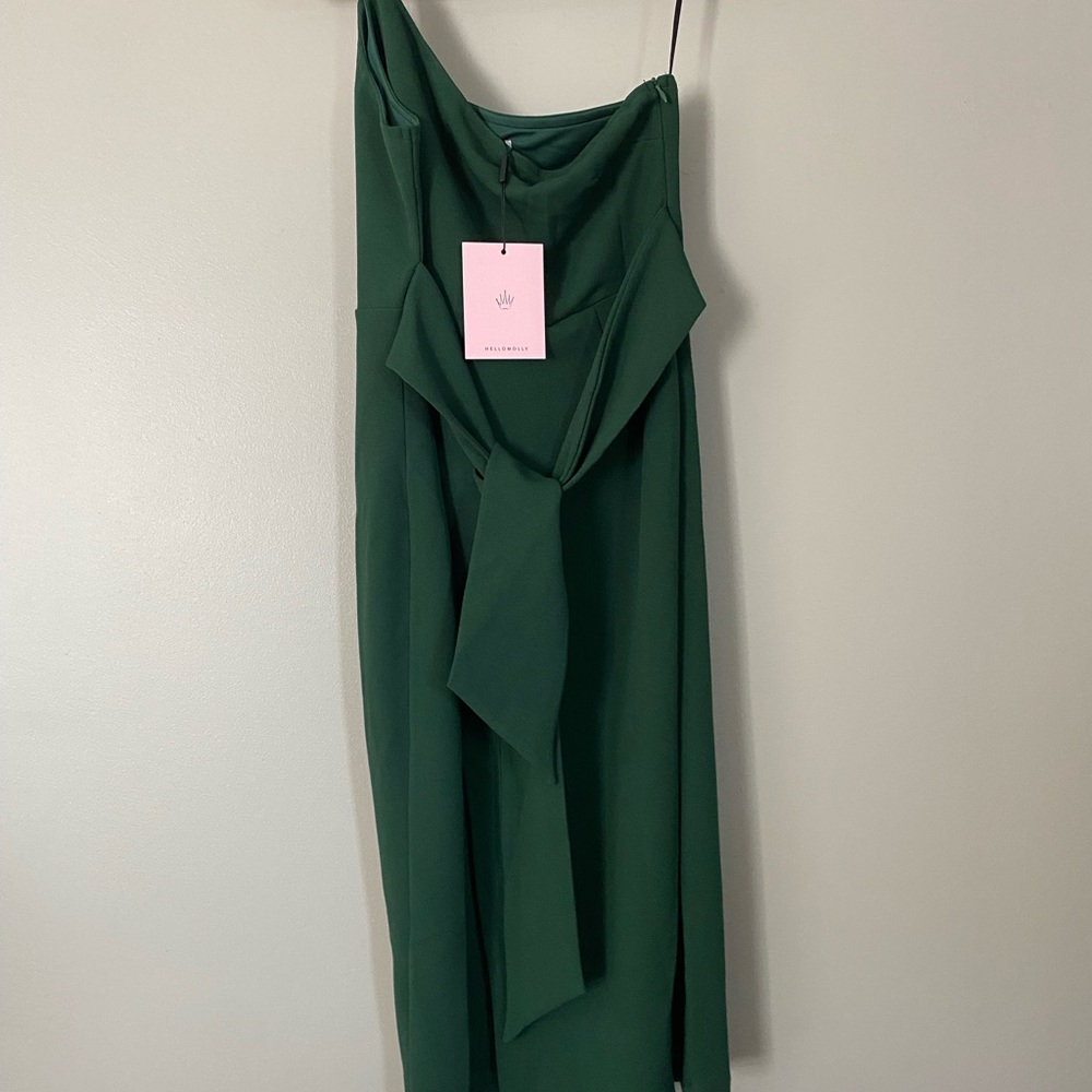 Hunter green wedding dress